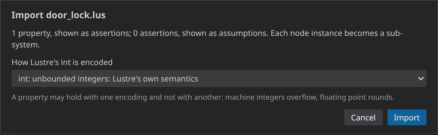 Importing door_lock.lus: how int is encoded